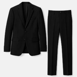 Black two piece suit CmToms Tailors