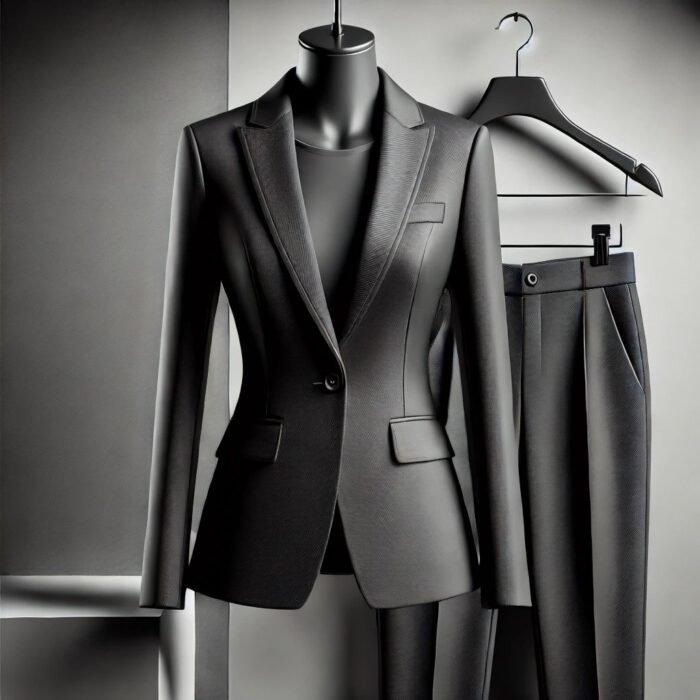 Charcoal Two piece womens suit in chiang mai - CmToms Tailor Charcoal Two piece womens suit in chiang mai - CmToms Tailor