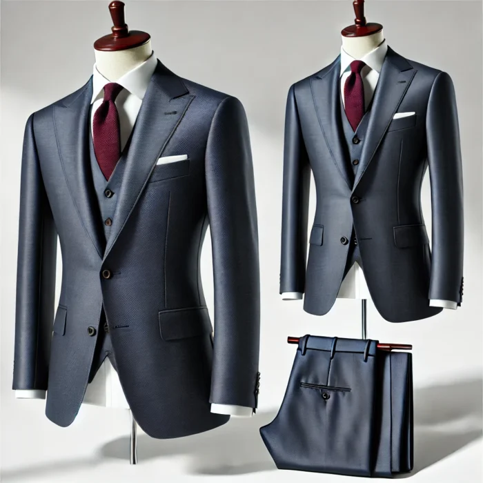 Mens Navy Blue Suit CmToms Tailor