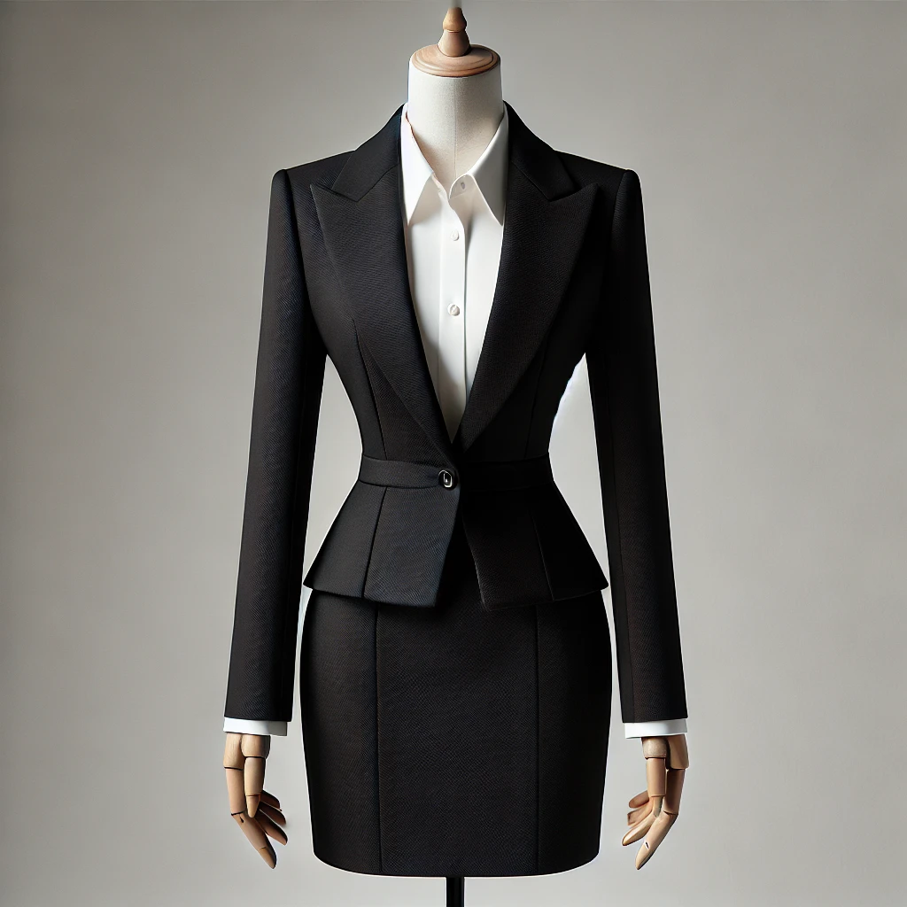 Womens Black Blazer Skirt Suit Chiang Mai