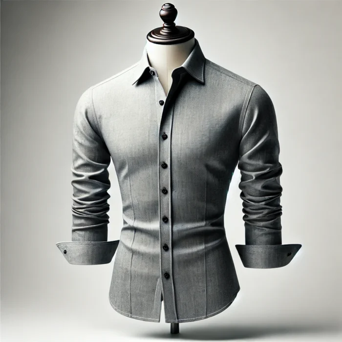 Grey cotton shirt for mens CmToms tailors Grey cotton shirt for mens CmToms tailors