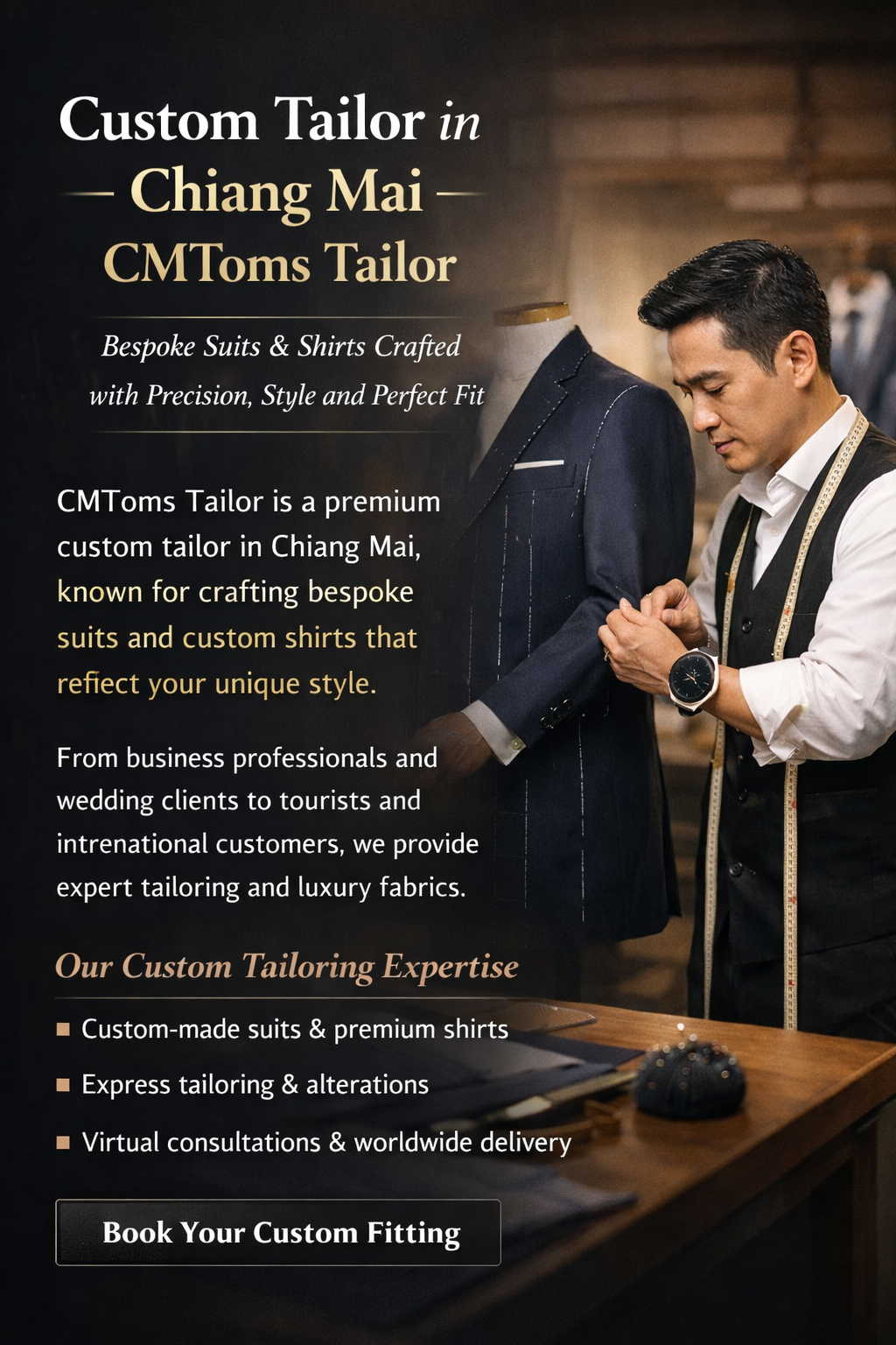 Custom Tailor in Chiang Mai - CMToms Tailor