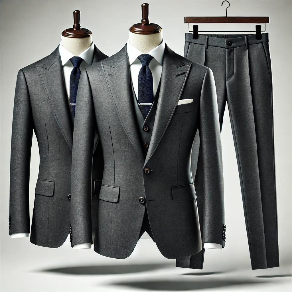Charcoal grey Three Piece Suit Chiang Mai