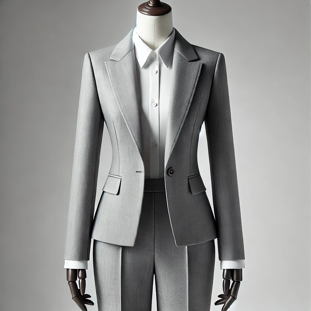 Womens Grey Two Piece Suit Chiang Mai