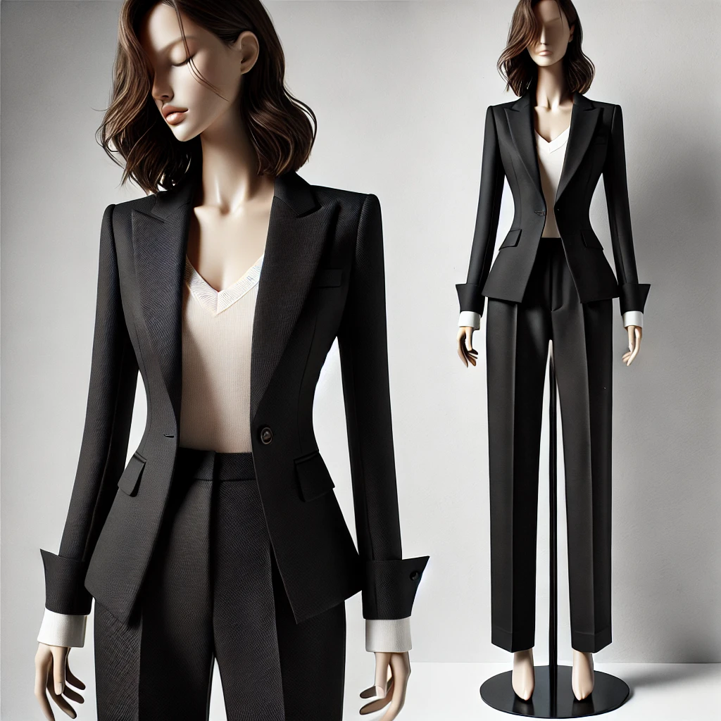 Womens Black Two Piece Suit Chiang Mai