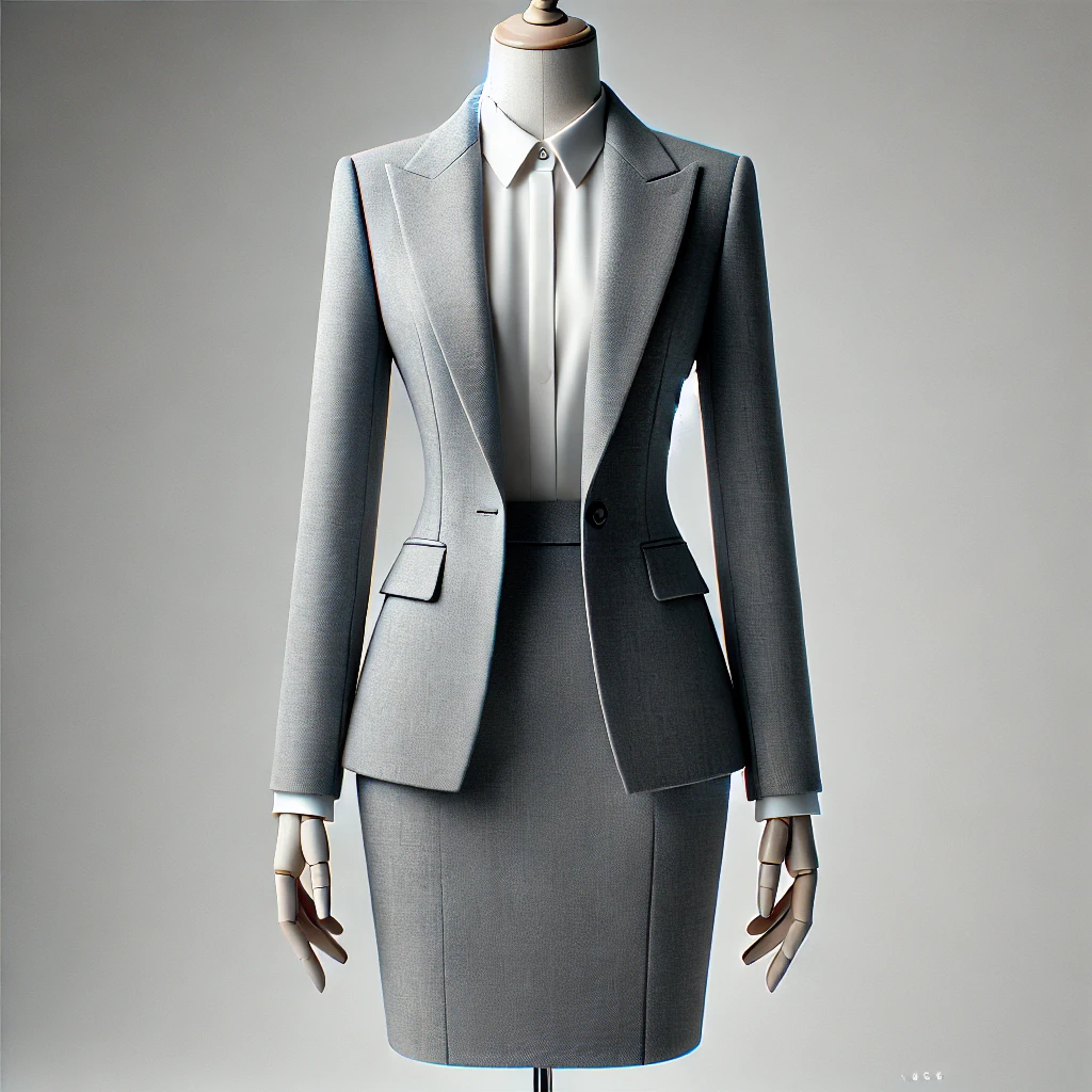 Womens Grey Skirt Suit Chiang Mai