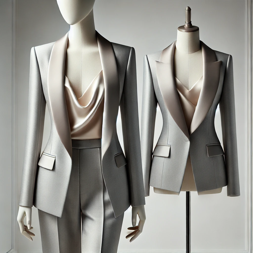 Womens Grey Evening Suit Chiang Mai