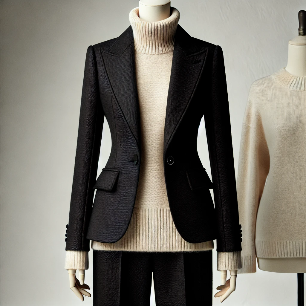 Womens Winter Black Suit Chiang Mai